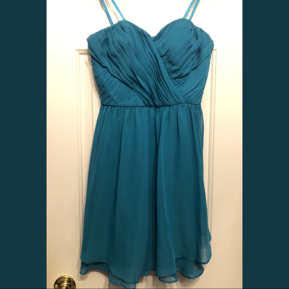 Teal Chiffon Formal Dress
